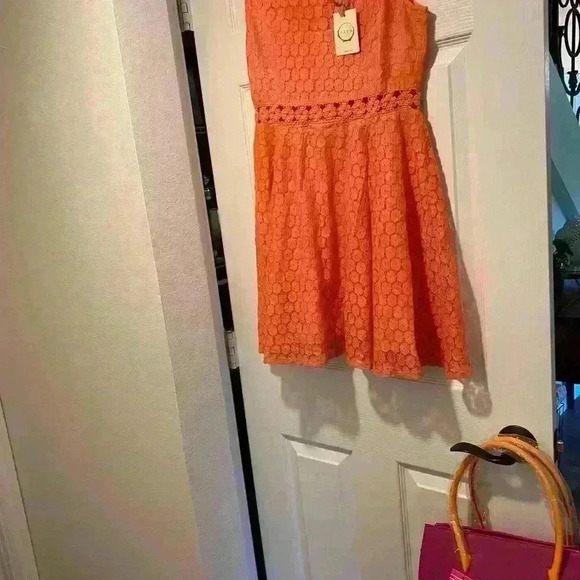 Anthropologie Raga Women's Sleeveless Lace Feminine Orange Mini size‎ M - Picture 11 of 13